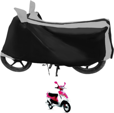 Euro Care Waterproof Two Wheeler Cover for TVS(Scooty Pep Plus, Silver)