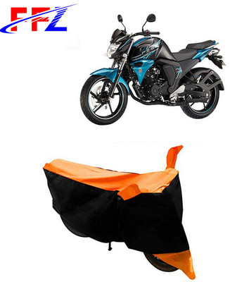 FFZ Waterproof Two Wheeler Cover for Yamaha(FZ-S, Black, Orange)