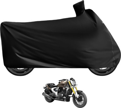 MOCKHE Waterproof Two Wheeler Cover for TVS(Zeppelin, Black)