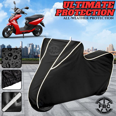 AUTOCAD Waterproof Two Wheeler Cover for Ather(450 X, Black)