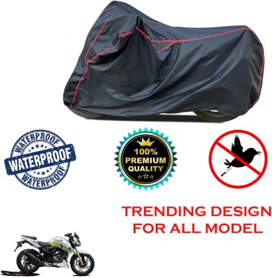 THE REAL ARV Waterproof Two Wheeler Cover for TVS(Apache RTR 200, Black)