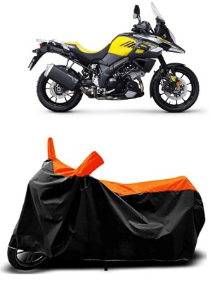 VESMEI Two Wheeler Cover for Suzuki(V Strom 650, Orange)