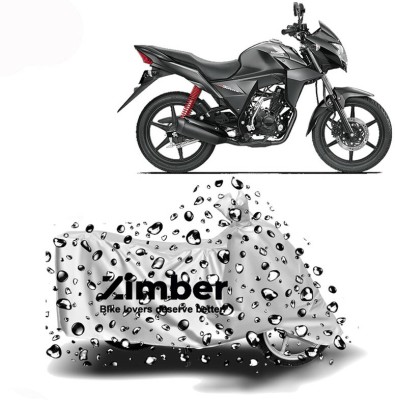 ZIMBER Waterproof Two Wheeler Cover for Honda(CB Twister, Silver)