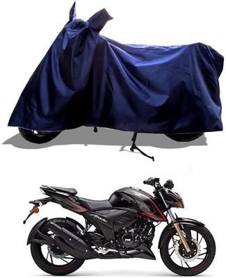 AASHTIK MART Two Wheeler Cover for TVS(Apache RTR 200, Blue)