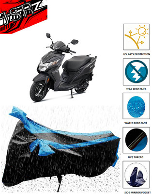 J S R Waterproof Two Wheeler Cover for Honda(Dio, Blue)