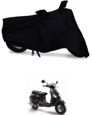 THE REAL ARV Waterproof Two Wheeler Cover for Piaggio(Vespa VXL, Black)