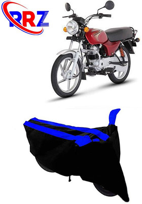 RRZ Waterproof Two Wheeler Cover for Bajaj(Boxer AT, Black, Blue)