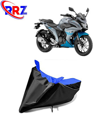 RRZ Waterproof Two Wheeler Cover for Yamaha(Fazer 25, Black, Blue)