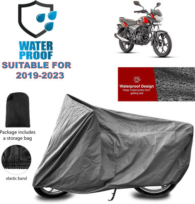 PAGORA Waterproof Two Wheeler Cover for Bajaj(Discover 110, Grey)