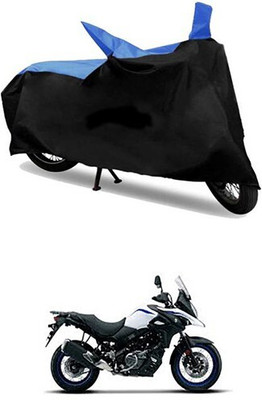 MMSSTAR Waterproof Two Wheeler Cover for Suzuki(Blue, Black)