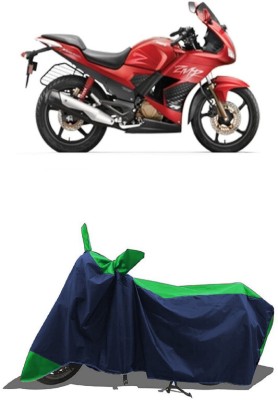 SUGASHRI Waterproof Two Wheeler Cover for Hero(Karizma ZMR, Green, Blue)