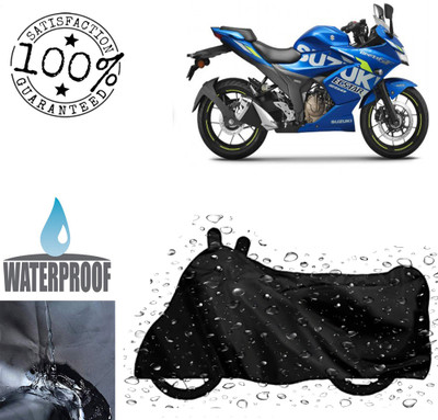 ROYAL AUTO MART Waterproof Two Wheeler Cover for Suzuki(Gixxer SF 250, Black)