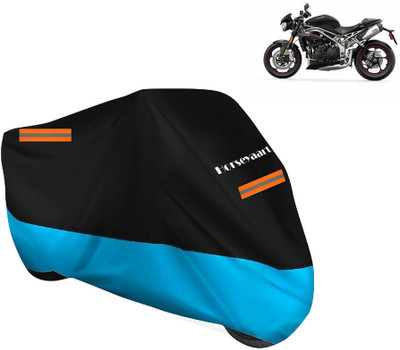 Horseyaart Waterproof Two Wheeler Cover for Triumph(Street Triple RS, Blue)