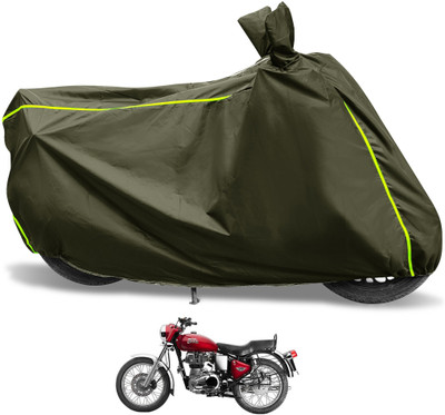 Euro Care Waterproof Two Wheeler Cover for Royal Enfield(Bullet 350 Twinspark, Green)