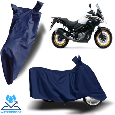 Autoinnovation Waterproof Two Wheeler Cover for Suzuki(V-Strom 650 XT, Blue)