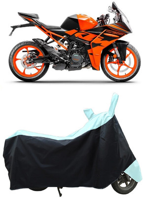 Coxtor Waterproof Two Wheeler Cover for KTM(RC 200, White)
