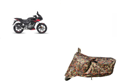 Anlopeproducts Waterproof Two Wheeler Cover for Bajaj(Pulsar 220 BS6, Red)