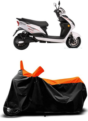VESMEI Two Wheeler Cover for Bajaj(Sport 63 60V, Orange)
