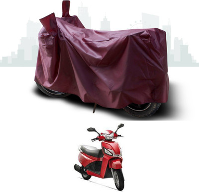 KEDIT Two Wheeler Cover for Mahindra(Gusto, Maroon)