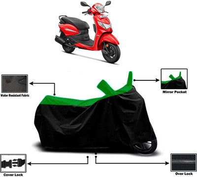 Amexride Two Wheeler Cover for Hero(MotoCorp Pleasure Plus, Green)