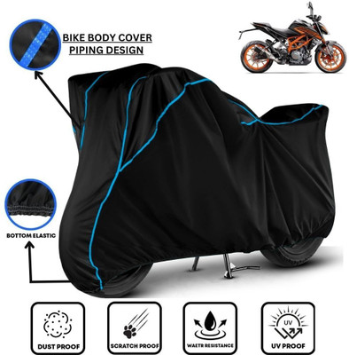 LE PRA Waterproof Two Wheeler Cover for KTM(250 Duke, Black, Blue)