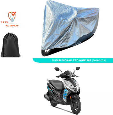 CODOKI Waterproof Two Wheeler Cover for Honda(Dio, Silver)
