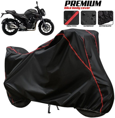 xodi Waterproof Two Wheeler Cover for Yamaha(FZ 25, Black, Red, Multicolor)