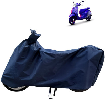 Horseyaart Waterproof Two Wheeler Cover for Bajaj(Urbanite Chetak BS6, Blue)