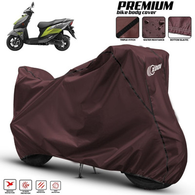 OliverX Waterproof Two Wheeler Cover for Suzuki(Avenis 125, Maroon, Black)