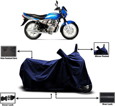 Amexride Two Wheeler Cover for Bajaj(Wind 125, Blue)