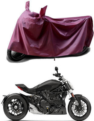 THE REAL ARV Waterproof Two Wheeler Cover for Ducati(XDiavel, Maroon)