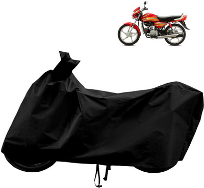 Horseyaart Waterproof Two Wheeler Cover for Hero(HF Deluxe, Black)