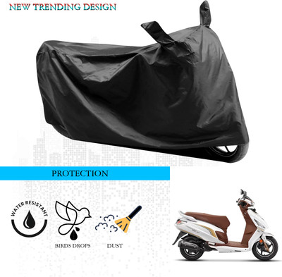 ANTHUB Waterproof Two Wheeler Cover for Hero(Maestro Electric, Black)