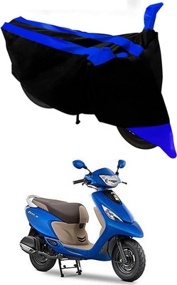 Mdstar Waterproof Two Wheeler Cover for TVS(Scooty Zest, Blue, Black)