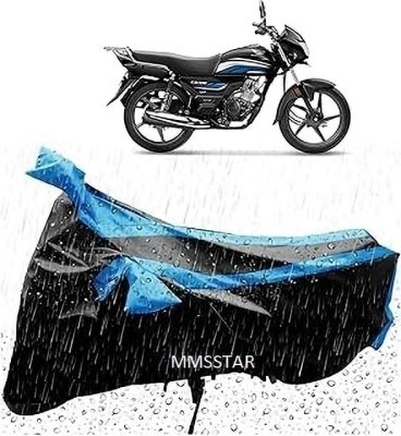 Mdstar Waterproof Two Wheeler Cover for TVS(Pulsar 200 NS DTS-i, Blue, Black)