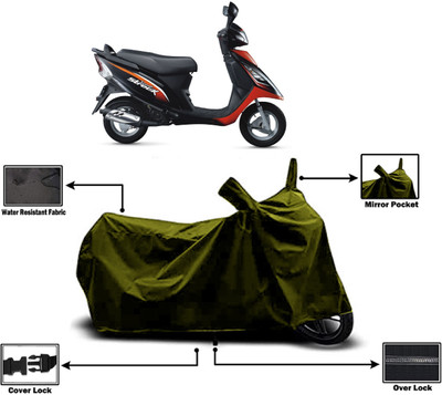 Amexride Two Wheeler Cover for TVS(Streek, Green)