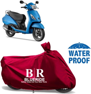 BLUERIDE Two Wheeler Cover for TVS(Jupiter, Maroon)