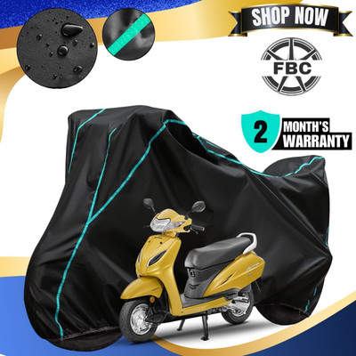 OliverX Waterproof Two Wheeler Cover for Honda(Activa 5G, Black, Blue)