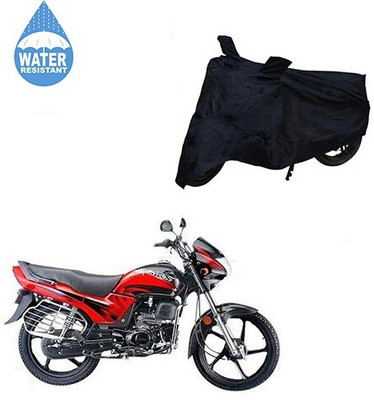 MMSSTAR Waterproof Two Wheeler Cover for Honda(Passion Plus, Black)