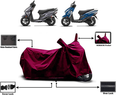 KEDIT Two Wheeler Cover for Honda(Grazia, Maroon)