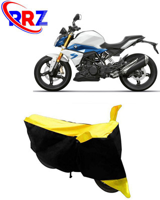 RRZ Waterproof Two Wheeler Cover for BMW(G 310 R, Black, Yellow)
