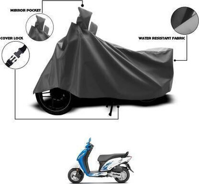 SK AUTO Waterproof Two Wheeler Cover for Honda(Activa i, Grey)