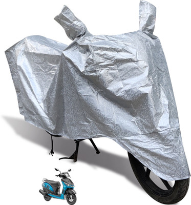 Euro Care Waterproof Two Wheeler Cover for Yamaha(Alpha, Silver)