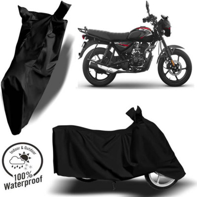 RAAMKM Waterproof Two Wheeler Cover for Hero, Honda, Royal Enfield, TVS(FZ-X, Black)