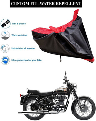 GOSHIV-car and bike accessories Waterproof Two Wheeler Cover for Royal Enfield(Bullet 350, Red)