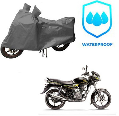 MMSSTAR Waterproof Two Wheeler Cover for Bajaj(Discover 100 DTS-i, Grey)