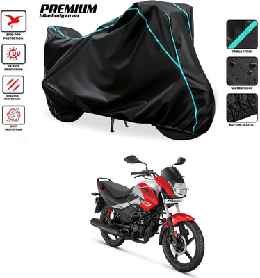 PAGORA Waterproof Two Wheeler Cover for Hero(Passion Pro i3S, Black)