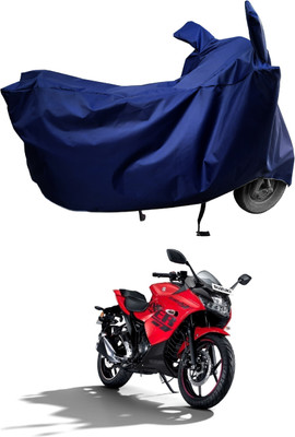 Amexride Two Wheeler Cover for Suzuki(Gixxer SF, Blue)