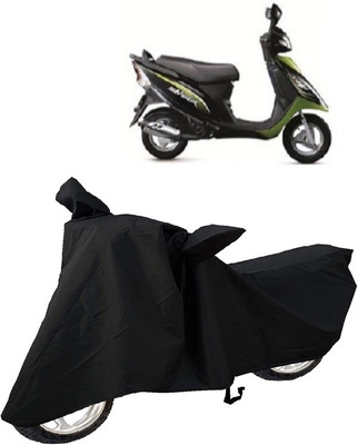 MMSSTAR Waterproof Two Wheeler Cover for TVS(Scooty Streak, Black)