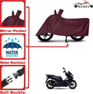 KEDIT Two Wheeler Cover for Honda(PCX 125, Maroon)